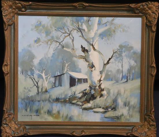 Clifford Dudley Wood (Australian 1905-1980) Jacarandah, Victoria 29 x 34cm